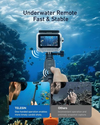 TELESIN Floating Remote Selfie Stick For Action 6/5 Pro/4