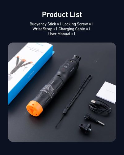 TELESIN Floating Remote Selfie Stick For Action 6/5 Pro/4