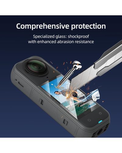 TELESIN Tempered Film Kit for Insta360 X4/X5