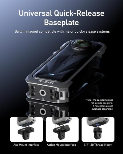 TELESIN Utility Frame Metal Cage for Insta360 X5