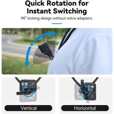 TELESIN Action Camera Neck Holder SE 2.0 (Black)