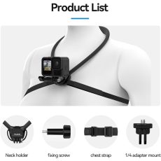 TELESIN Action Camera Neck Holder SE 2.0 (Black)