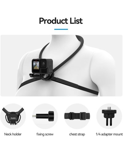 TELESIN Action Camera Neck Holder SE 2.0 (Black)