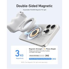 TELESIN Fun Shot Magnetic Grip 2 For Phone (White)