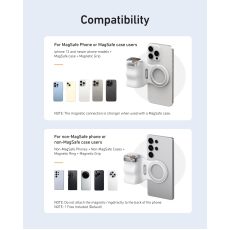 TELESIN Fun Shot Magnetic Grip 2 For Phone (White)