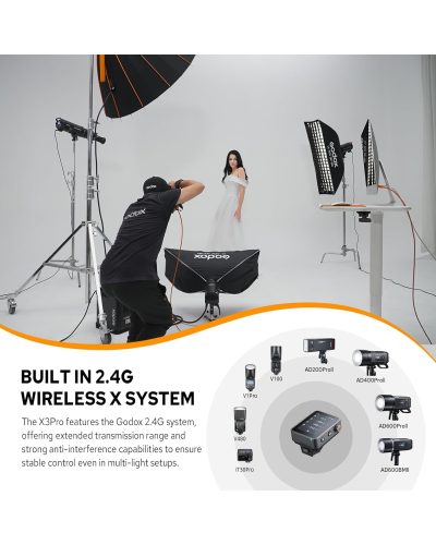 Godox X3Pro C Touchscreen TTL Wireless Flash Trigger for Canon