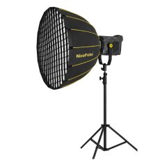 NiceFoto FC-2000A 200W Bi-Color COB LED Video Light With 90cm Softbox/Stand