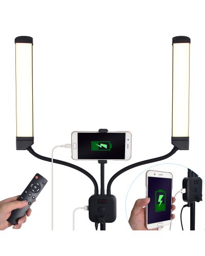  FT-450 LED Dual-Arm Video Light with Stand