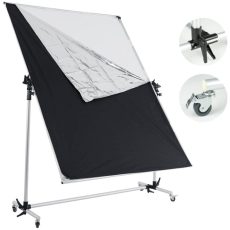 Falcon Eyes Pro Studio Solutions 150cm x 200cm Adjustable Diffusion & Silver/Black Reflector Kit