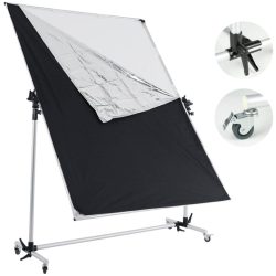 Falcon Eyes Pro Studio Solutions 150cm x 200cm Adjustable Diffusion &amp; Silver/Black Reflector Kit
