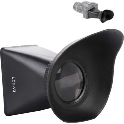 V3 LCD Viewfinder 2.8x Magnifier Extender Magnetic Hood for Canon 600D 60D
