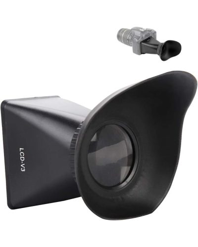 V3 LCD Viewfinder 2.8x Magnifier Extender Magnetic Hood for Canon 600D 60D
