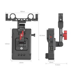 SmallRig V Mount Battery Adapter Plate Basic Version with Extension Arm 3499