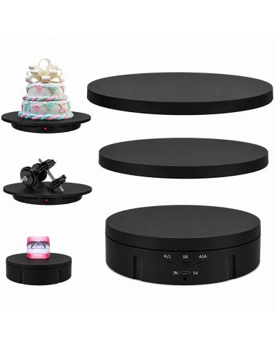 3in1 360° Electric Rotating Display Stand (Black)