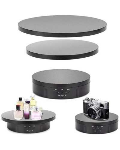 3in1 360° Electric Rotating Display Stand (Black)