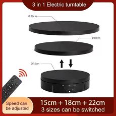 3in1 360° Electric Rotating Display Stand (Black)