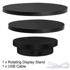 3in1 360° Electric Rotating Display Stand (Black)