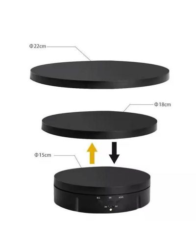 3in1 360° Electric Rotating Display Stand (Black)