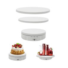 3in1 360° Electric Rotating Display Stand (White)