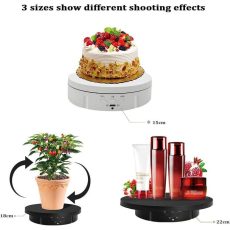3in1 360° Electric Rotating Display Stand (White)
