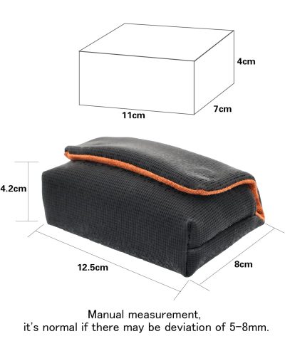 Camera Case Anti-Scratch Camera Protective Bag for RX100/ZV1/ZV-1F/ZV-1ll/G7Xlll (Black)
