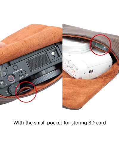 Camera Case Anti-Scratch Camera Protective Bag for RX100/ZV1/ZV-1F/ZV-1ll/G7Xlll (Brwon) Camera Case Anti-Scratch Camera Protective Bag for RX100/ZV1/ZV-1F/ZV-1ll/G7Xlll (Brwon)