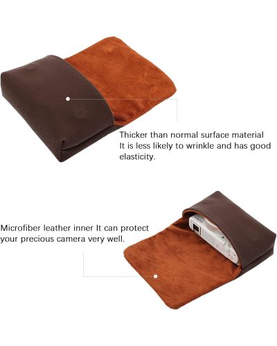 Camera Case Anti-Scratch Camera Protective Bag for RX100/ZV1/ZV-1F/ZV-1ll/G7Xlll (Brwon) Camera Case Anti-Scratch Camera Protective Bag for RX100/ZV1/ZV-1F/ZV-1ll/G7Xlll (Brwon)