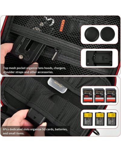 Protective Hard Shell Camera Case for Sony ZV-E10 A6700 A6400 A6600 A6500 A6100 A6000 Travel Bag Protective Hard Shell Camera Case for Sony ZV-E10 A6700 A6400 A6600 A6500 A6100 A6000 Travel Bag