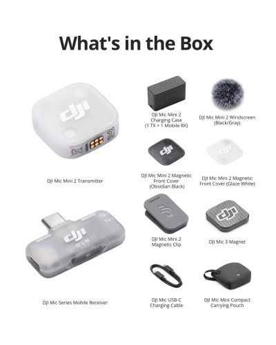 DJI Mic Mini 2 (1 TX 1 Mobile RX & Charging Case)