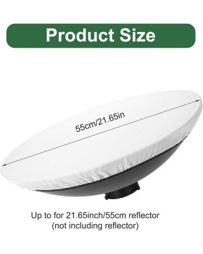 Beauty Dish Diffuser Sock Soft White Lamp Shade Diffuser (55cm)