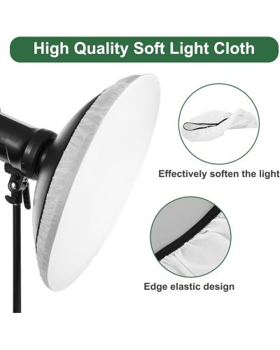 Beauty Dish Diffuser Sock Soft White Lamp Shade Diffuser (55cm) Beauty Dish Diffuser Sock Soft White Lamp Shade Diffuser (55cm)