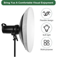 Beauty Dish Diffuser Sock Soft White Lamp Shade Diffuser (55cm)