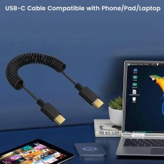 USB-C to USB-C Coiled Microphone Cable USB-C to USB-C Coiled Microphone Cable