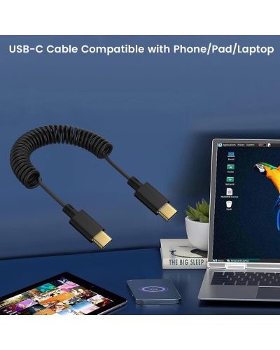 USB-C to USB-C Coiled Microphone Cable USB-C to USB-C Coiled Microphone Cable