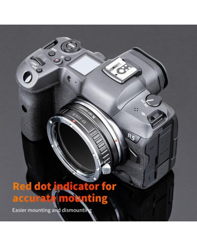 K&F Concept Lens Mount Adapter (Only Manual) for Canon EOS Lens to EOS R Camera Body 