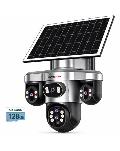 LS Vision LS-CS7-4G-10X Optical Zoom 20MP PTZ Solar Camera Outdoor With 128GB Memory Card
