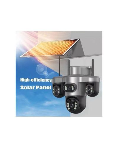 LS Vision LS-CS7-4G 15MP Three PTZ Lens Solar Camera Outdoor With 128GB Memory Card
