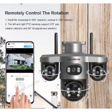 LS Vision LS-CS7-4G 15MP Three PTZ Lens Solar Camera Outdoor With 128GB Memory Card