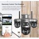 LS Vision LS-CS7-4G 15MP Three PTZ Lens Solar Camera Outdoor With 128GB Memory Card