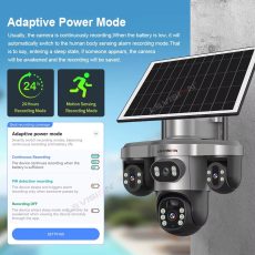 LS Vision LS-CS7-4G 15MP Three PTZ Lens Solar Camera Outdoor With 128GB Memory Card