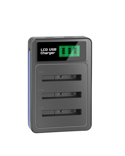 Digital Camera Battery Charger 3 Slot Type-C for Sony NP-BN1 CNP-120