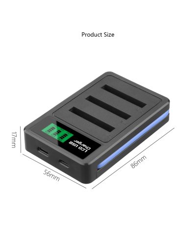 Digital Camera Battery Charger 3 Slot Type-C for Sony NP-BN1 CNP-120 Digital Camera Battery Charger 3 Slot Type-C for Sony NP-BN1 CNP-120