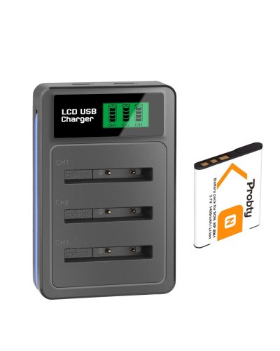 NP-BN1 1400mAh Li-ion Battery with 3 Slot USB LCD Charger NP-BN1 1400mAh Li-ion Battery with 3 Slot USB LCD Charger