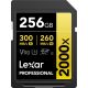 Lexar 256GB SDXC Gold UHS-II R300/W260MB/s V90
