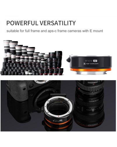 K&F Concept Auto Focus EF/EF-S to EOS R Lens Mount Adapter