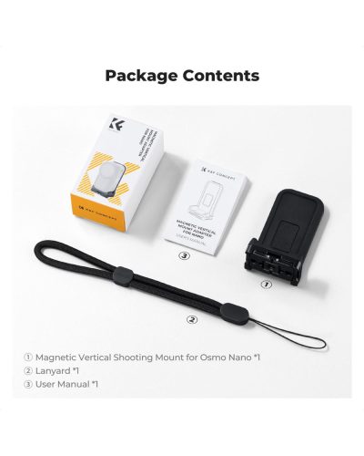 K&F Concept Magnetic Vertical Mount for Osmo Nano K&F Concept Magnetic Vertical Mount for Osmo Nano