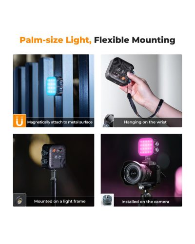 K&F Concept RGB LED Video Light Black K&F Concept RGB LED Video Light Black