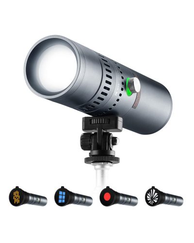 K&F Concept SP25C 25W Gobo Photography Light 20 Gobos 9000mAh Portable Video Light
