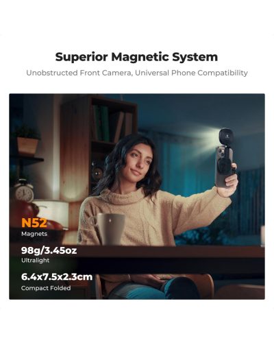 K&F Concept 360° Magnetic Phone Fill Light Black