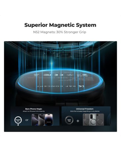 K&F Concept 360° Magnetic Phone Fill Light Black